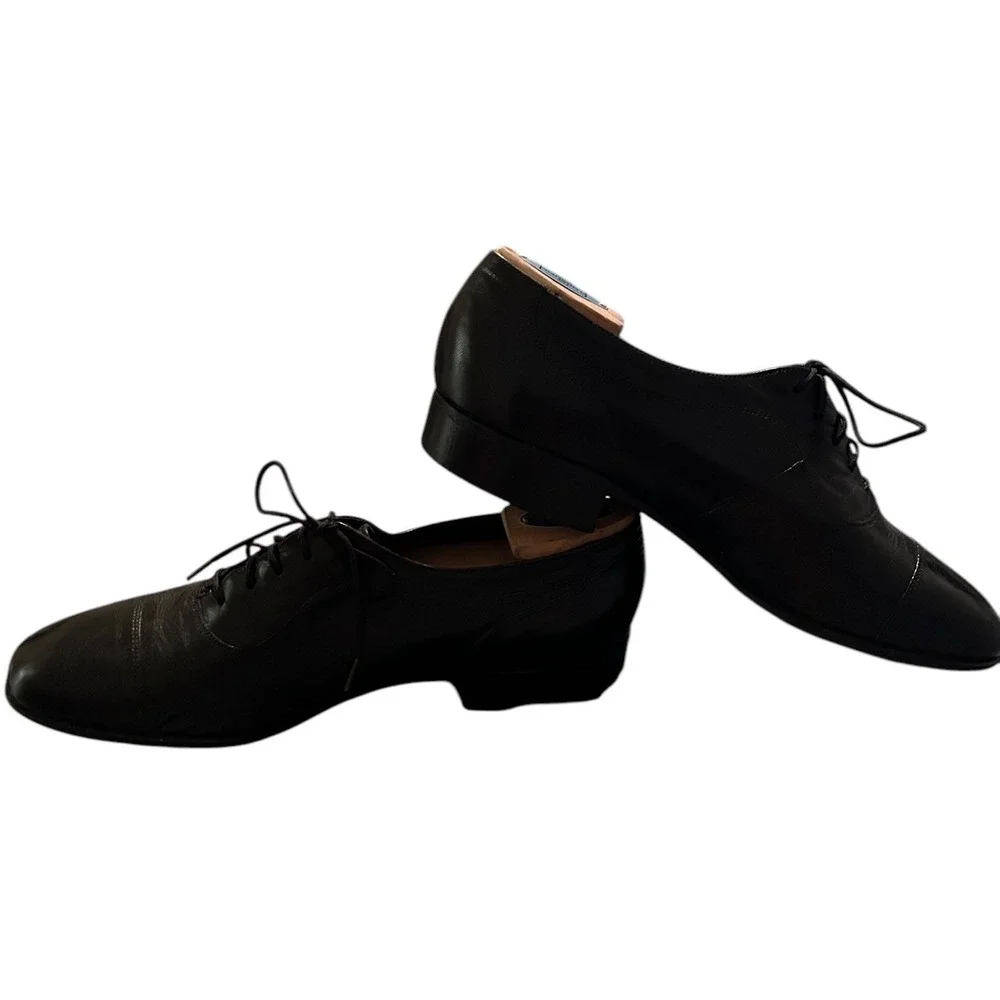 Florsheim Royal Imperial Men Dress Shoes Black‎ Oxford Leather Cap Toe Size 7.5
